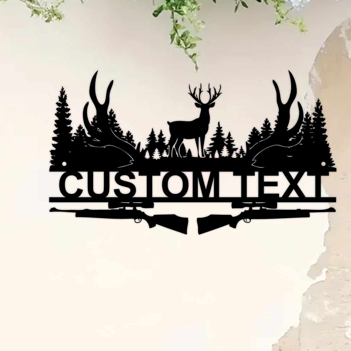 Outdoor Hunting Names - 맞춤형 사슴 캐빈 금속 사인, 사슴