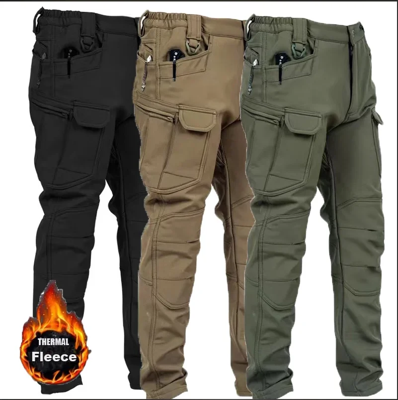 Outdoor Hunting Pants Women - 남자 4XL 가을 바지 Softshell 탄성