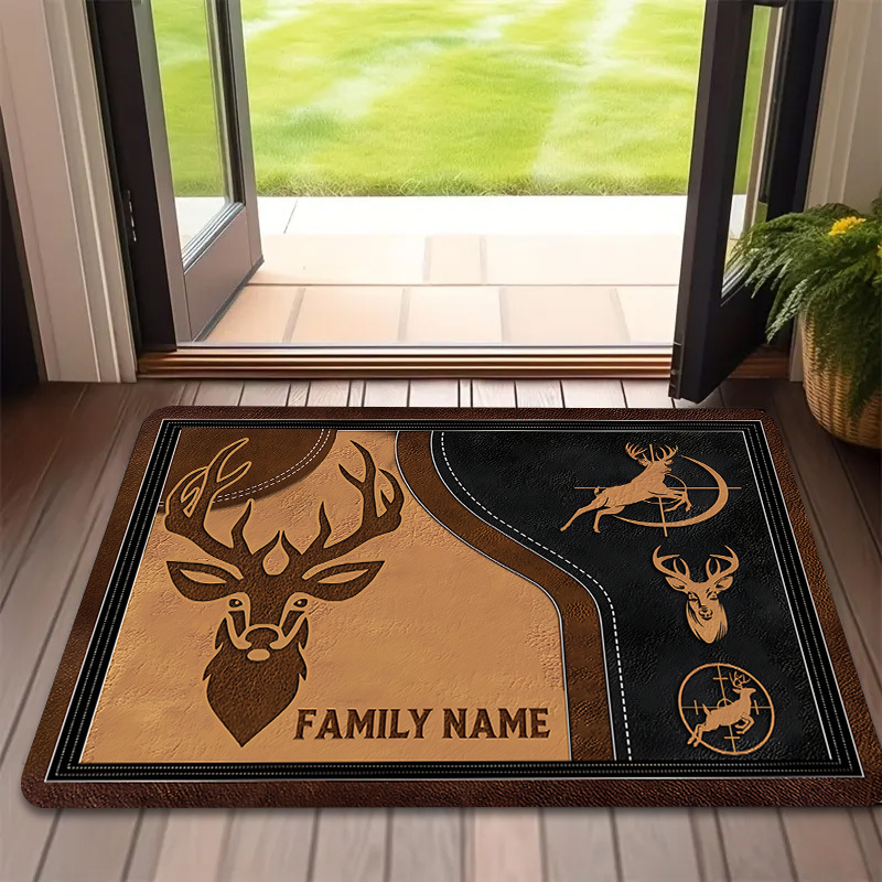 VIKAMA 엘크 해골 토템 사냥 테마 야외 현관 매트 - Hunting Outdoor Rug 리뷰 및 가격