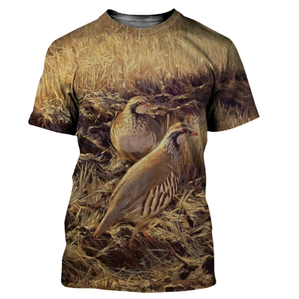 새로운 여름 위장 사냥 동물 메추라기 패턴 프린트 남성 - Hunting Quail 리뷰 및 가격