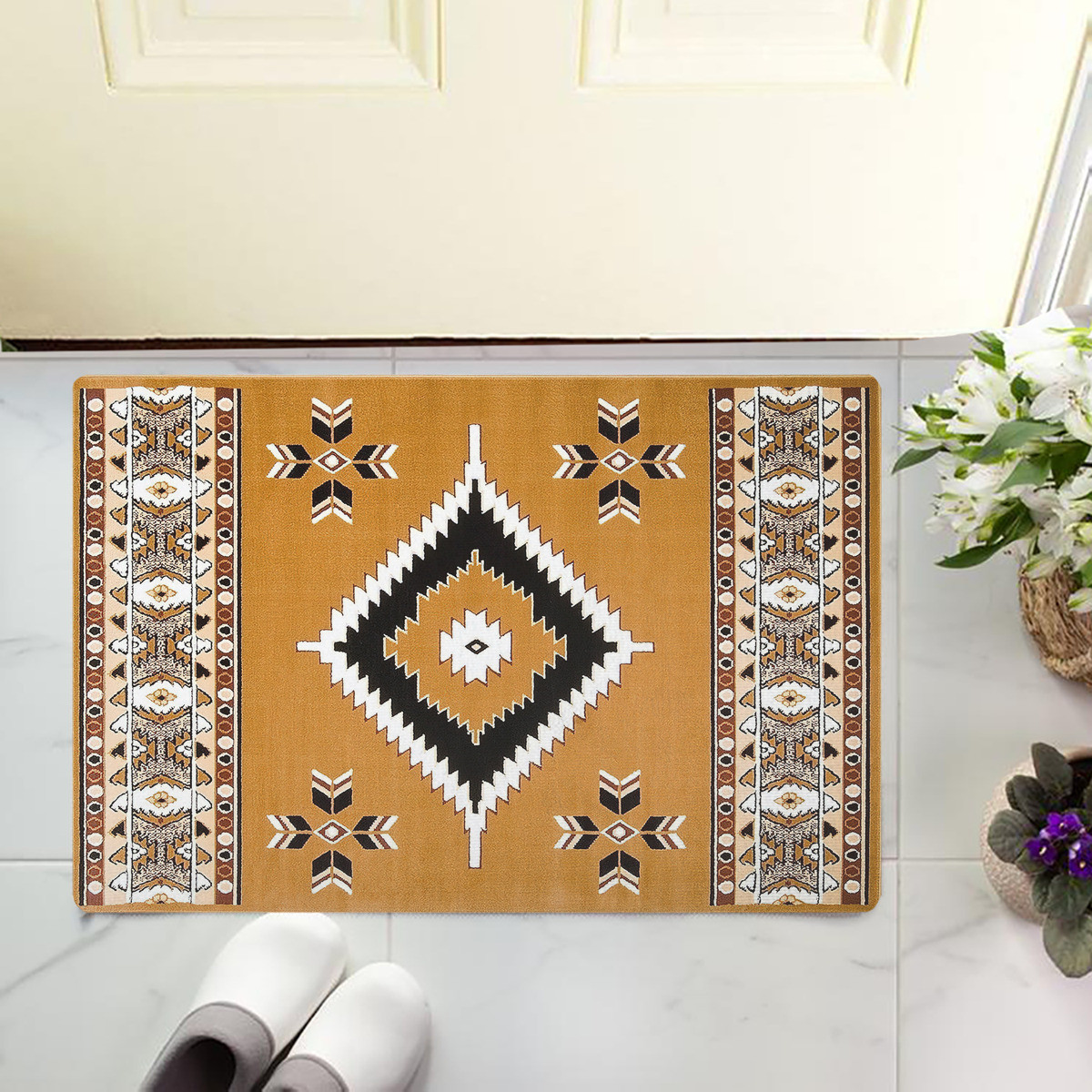 Hunting Deer Royal Vintige 플란넬 - Hunting Outdoor Rug 리뷰 및 가격