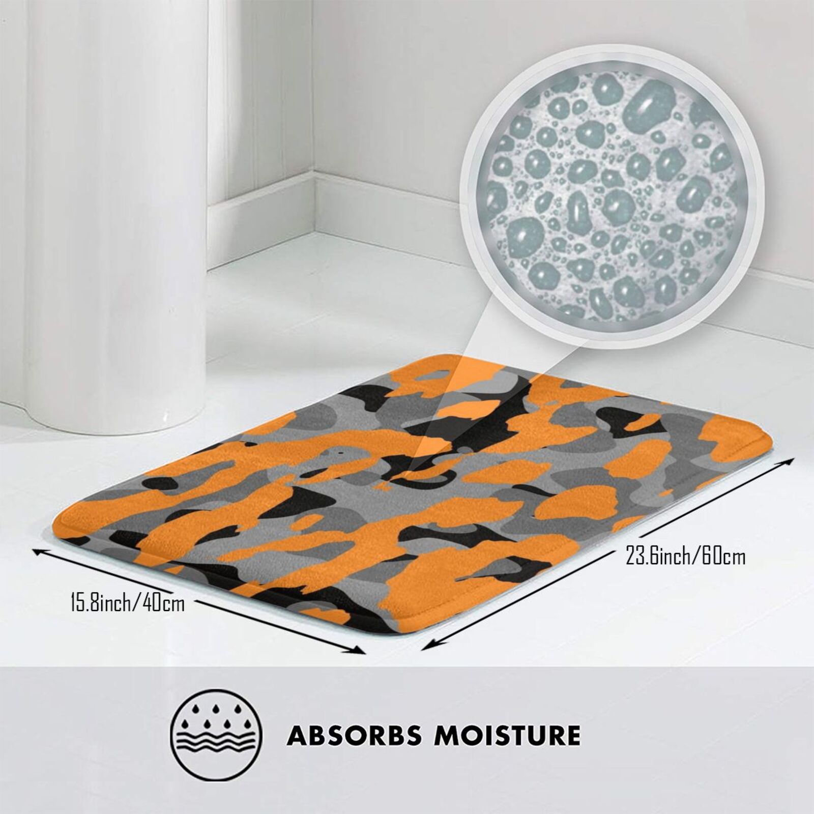 오렌지 카모 매트 러그 카펫 미끄럼 방지 바닥 매트 침 - Hunting Outdoor Rug 리뷰 및 가격
