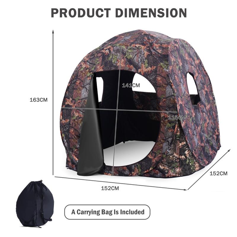 3인용 팝업 사냥 텐트, PU 옥스포드 원단, 스틸 프 - Hunting & Outdoor Supplies Vanderbijlpark Photos 리뷰 및 가격