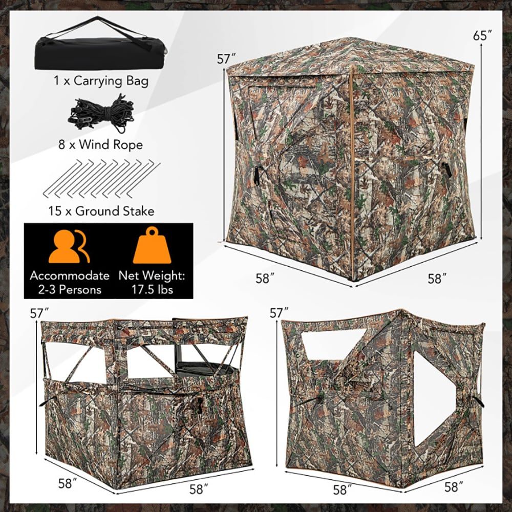 5-in-1 분리형 사냥용 은신처, 2~3인용, 천창  - Hunting & Outdoor Supplies Vanderbijlpark Photos 리뷰 및 가격