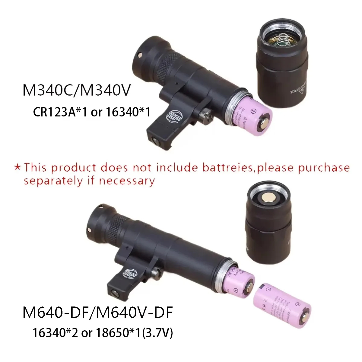 Surefir M600 M340 DF M640 SF 손 - Hunting Outdoor Store 리뷰 및 가격