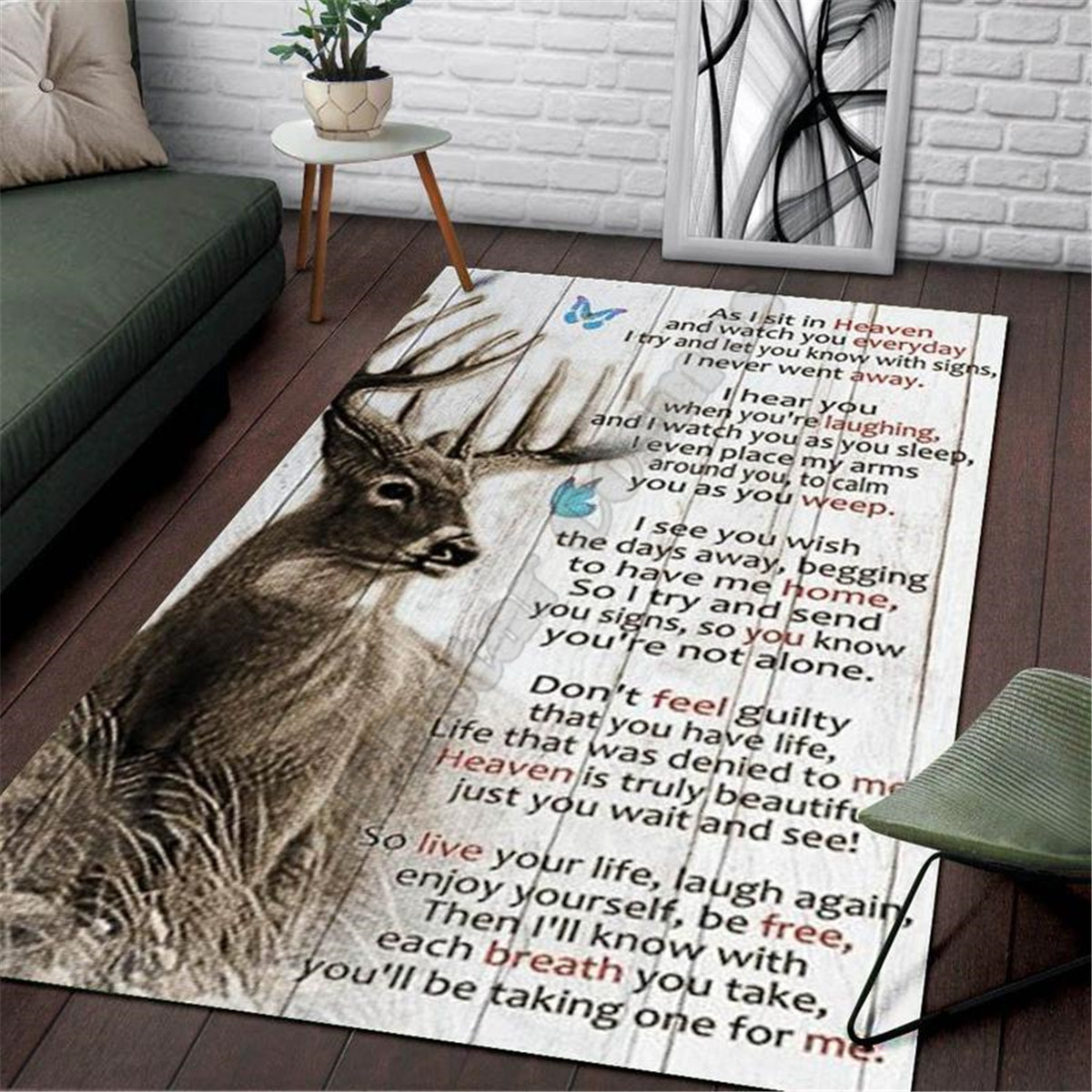 사슴 사냥 지역 러그 3D 프린팅 러그 바닥 매트 러그 - Hunting Outdoor Rug 리뷰 및 가격