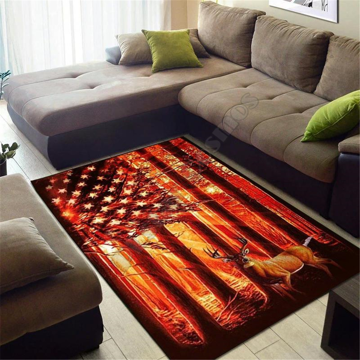 사슴 사냥 지역 러그 3D 프린팅 러그 바닥 매트 러그 - Hunting Outdoor Rug 리뷰 및 가격